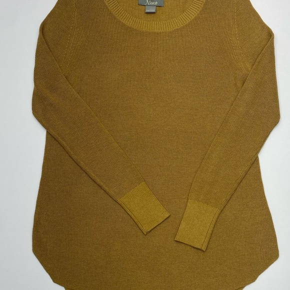 Natural Reflections Mustard Knit Hi/LoTunic W LG - Picture 1 of 14